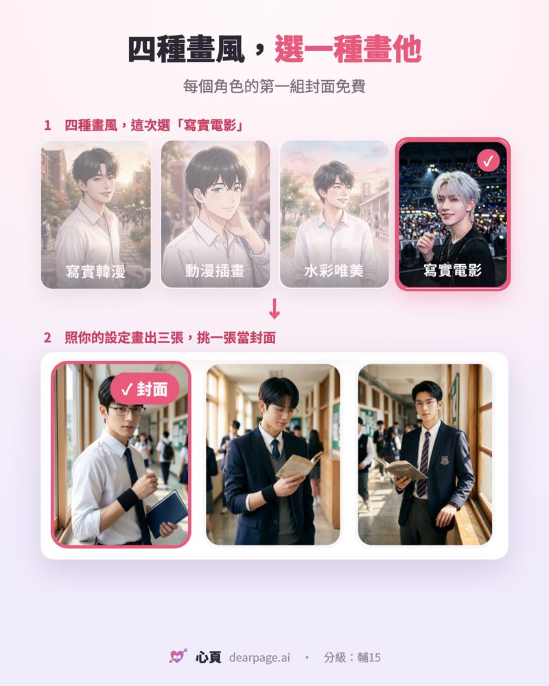 四種畫風,選一種畫他